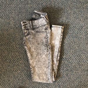 Lovesick High-Waisted Acid Wash Skinny Jeans